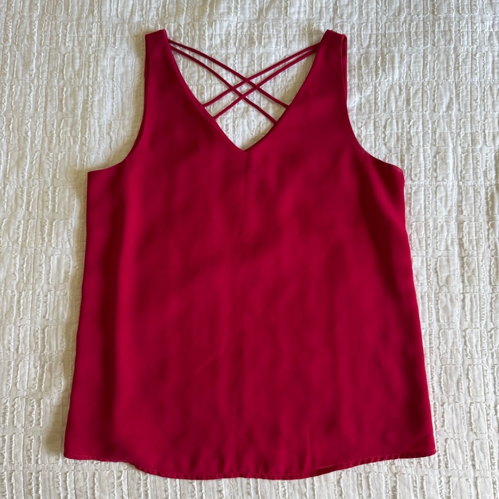 Versona Magenta Sleeveless Tank Top